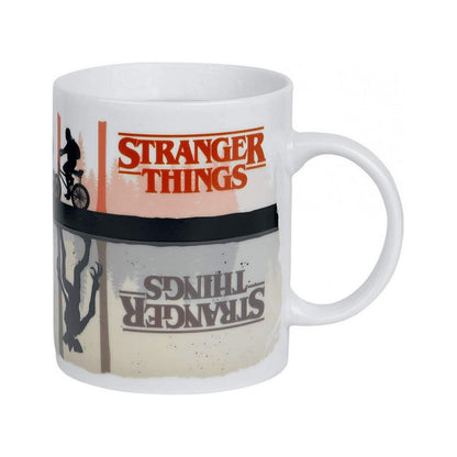Mug Stranger Things à Effet thermique, Noir, Modèle Upside Down, pyramid internationnal
